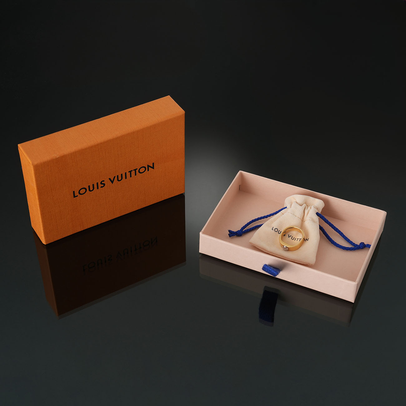 LOUIS VUITTON(USED)루이비통 M00211 나노그램 링 #M